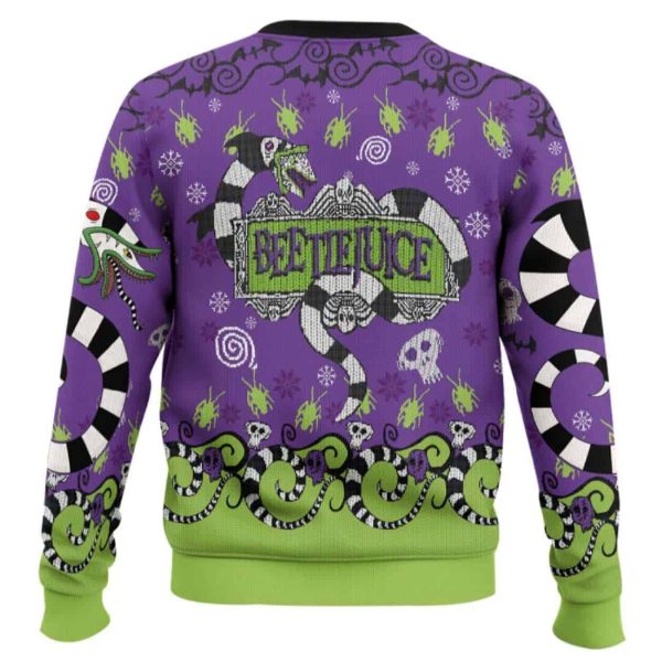 It’s Snowtime Beetlejuice Ugly Christmas Sweater
