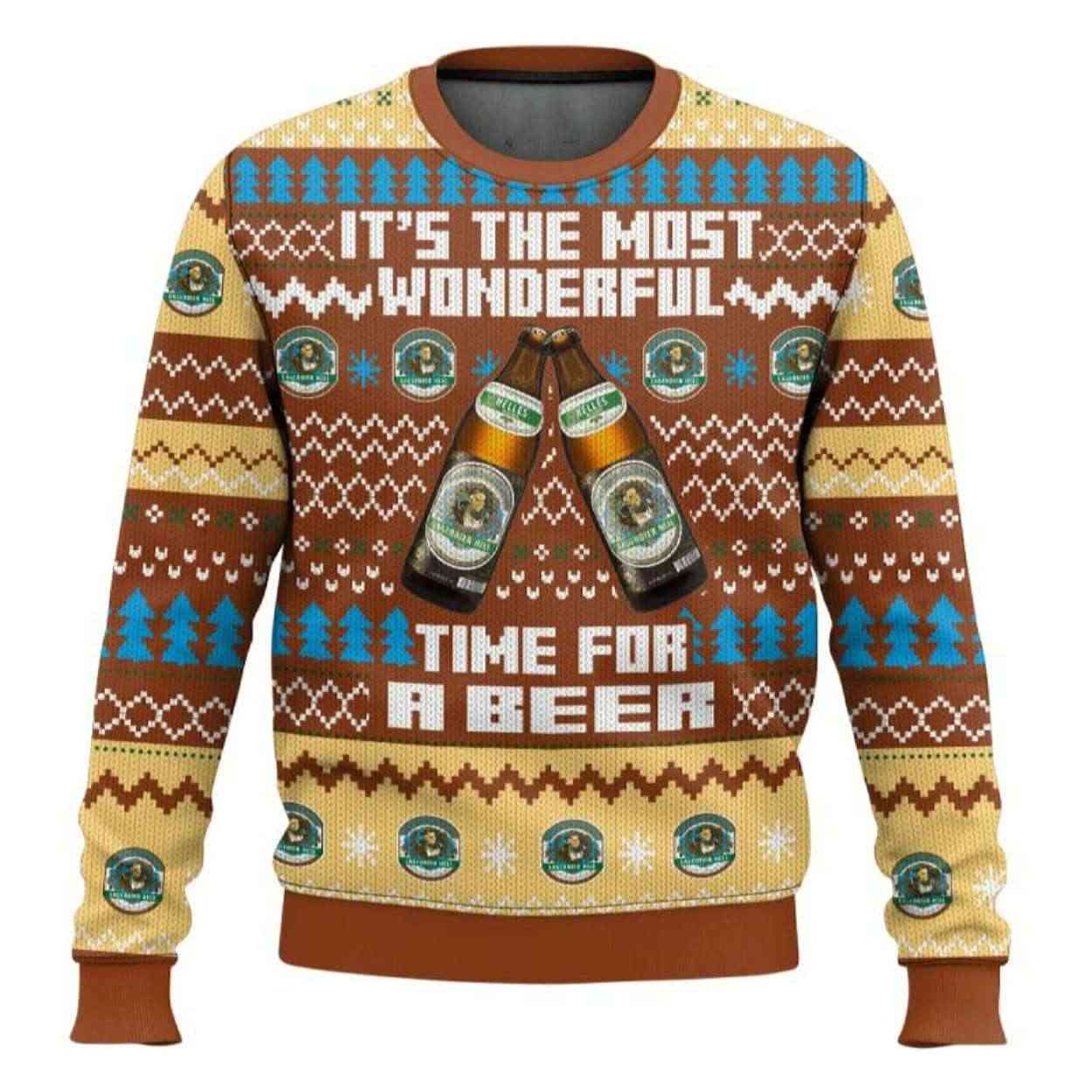 Its The Most Wonderful Time For A Augustiner Brau Ugly Christmas Sweater It's The Most Wonderful Time For A Augustiner Brau Ugly Christmas Sweater