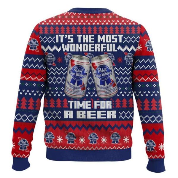 It’s The Most Wonderful Time For A Pabst Blue Ribbon Ugly Christmas Sweater