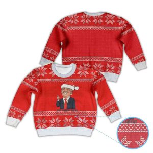 Donald Trump Santa Hat Keep America Great Ugly Christmas Sweater1