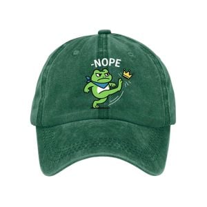 Nope Resist Frog Baseball Cap