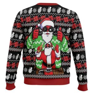 Santa Deadpool Marvel Ugly Christmas Sweater 1 Santa Deadpool Marvel Ugly Christmas Sweater1