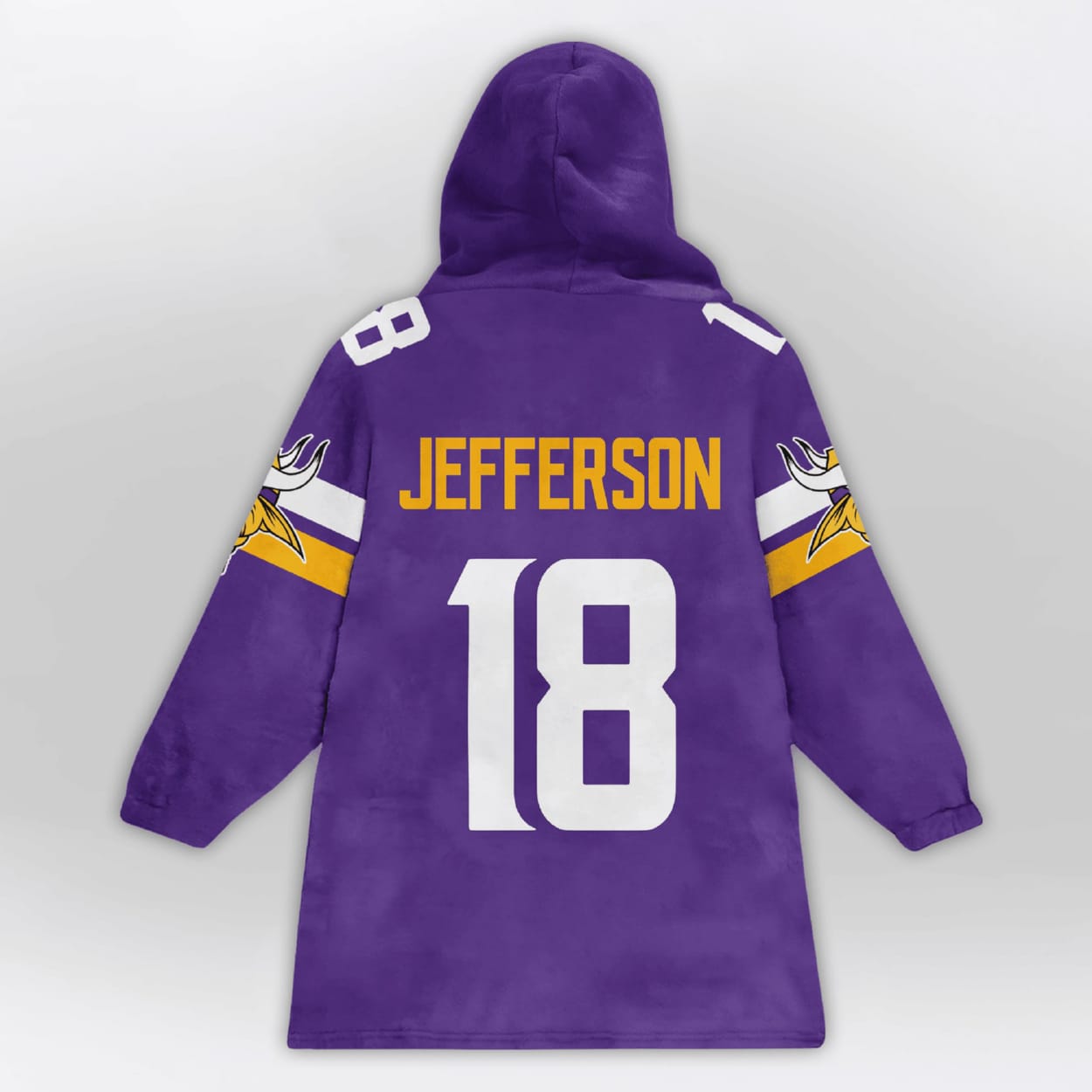 Jefferson 18 Vikings Hit The Griddy Blanket Hoodie Jefferson 18 Vikings Hit The Griddy Blanket Hoodie