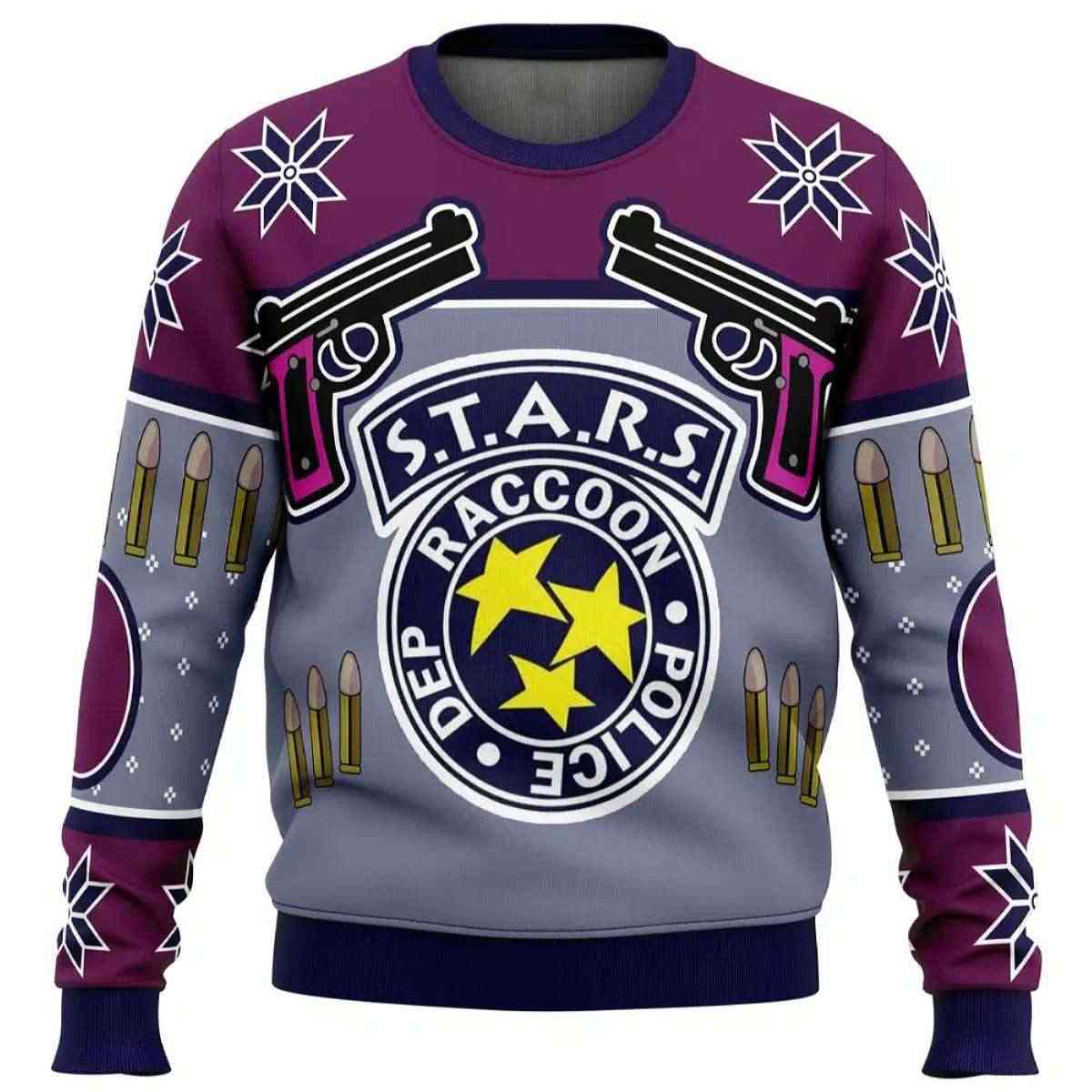 Jill Valentine Seasons Blasting Dead by Daylight Ugly Christmas Sweater Jill Valentine Season's Blasting Dead by Daylight Ugly Christmas Sweater