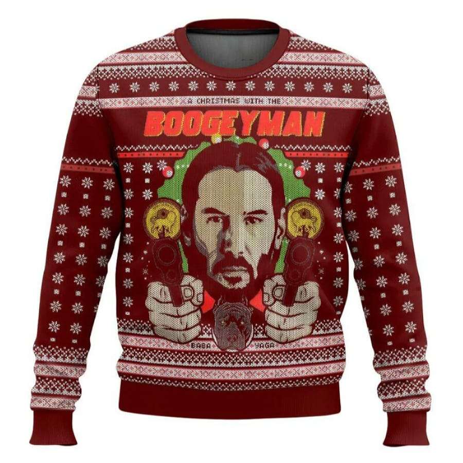 John Wick The Boogeyman Ugly Christmas Sweater John Wick The Boogeyman Ugly Christmas Sweater
