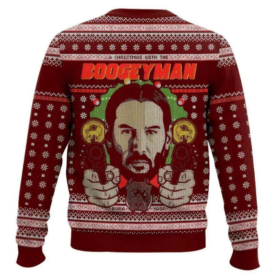 John Wick The Boogeyman Ugly Christmas Sweater John Wick The Boogeyman Ugly Christmas Sweater
