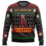 2025 Joker All I Have are Xmas Thoughts Ugly Christmas Sweater