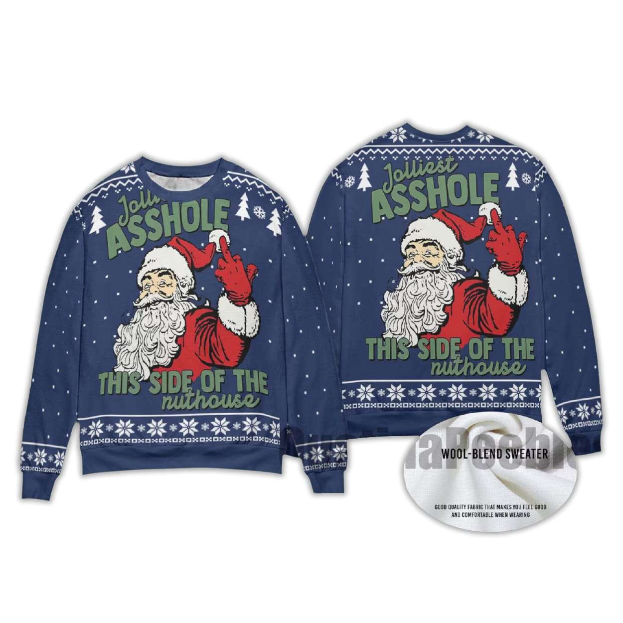 2025 Jolliest Asshole This Side Of The Nuthoasue Ugly Christmas Sweater 2025 Jolliest Asshole This Side Of The Nuthoasue Ugly Christmas Sweater