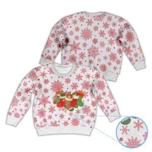 Snowflake Christmas Stocking Crown Royal Ugly Christmas Sweater1