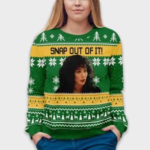 Loretta Castorini Snap Out Of It Christmas Ugly Sweater 2 Loretta Castorini Snap Out Of It Christmas Ugly Sweater2