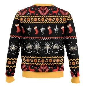 Gandalf Claus You Shall Not Pass The Lord Of The Rings Ugly Christmas Sweater1