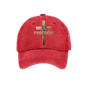 Charlie Kirk Freedom Cross Print Hat1