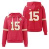 Kansas City Patrick Mahomes 15 Waffle Hoodie