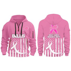 Bills 2025 Breast Cancer Awareness Zip Hoodie