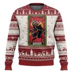 Krampus American Traditional Tarot Card Ugly Christmas Sweater