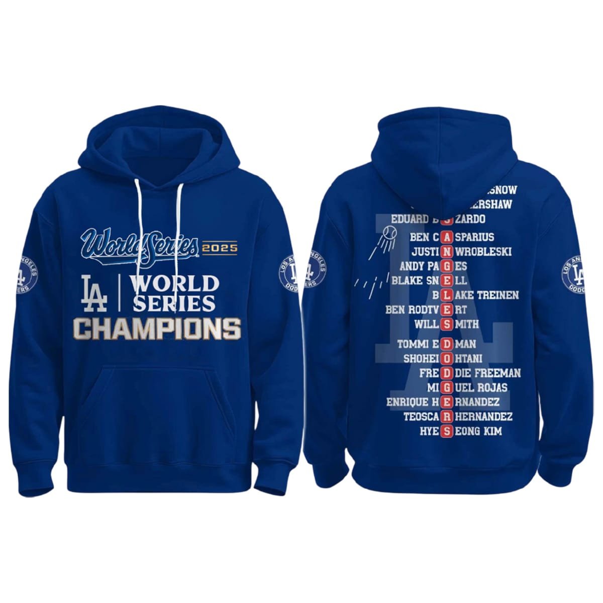 LA Dodgers 2025 World Series Champions Unisex Hoodie LA Dodgers 2025 World Series Champions Unisex Hoodie