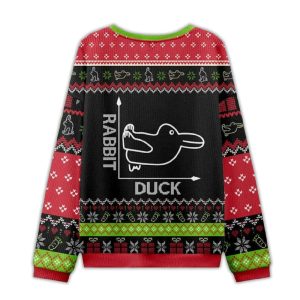 Rabbit or Duck Funny Ugly Christmas Sweater1