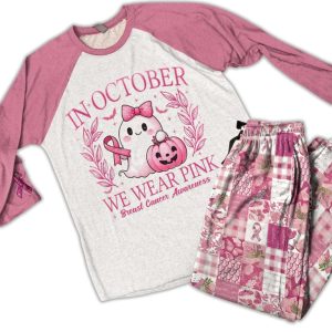 BCAM Raglan Lounge Pajamas In October We Wear Pink1
