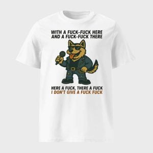 With A Fck Fck Here German Shepherd Shirt