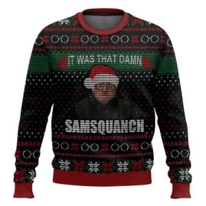 Samsquanch Trailer Park Boys Ugly Christmas Sweater