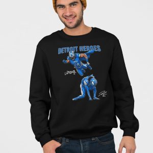 Amon Ra St Brown And Jahmyr Gibbs Detroit Heroes Shirt 4