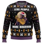 2025 Less People More Bourbon Marvel Comics Ugly Christmas Sweater