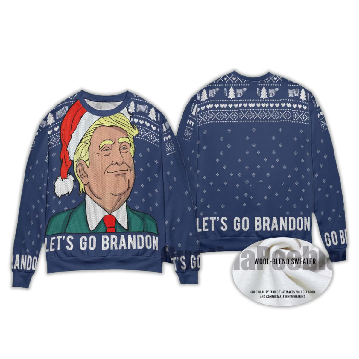 2025 Let’s Go Brandon With Trump Ugly Christmas Sweater 2025 Let’s Go Brandon With Trump Ugly Christmas Sweater