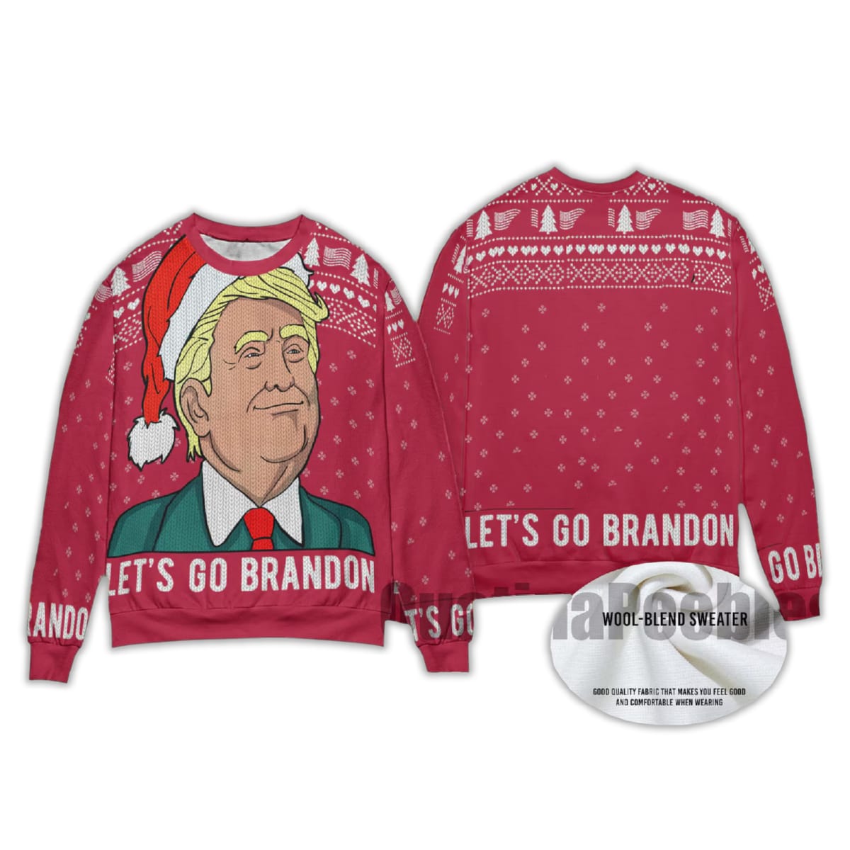 2025 Let’s Go Brandon With Trump Ugly Christmas Sweater 2025 Let’s Go Brandon With Trump Ugly Christmas Sweater