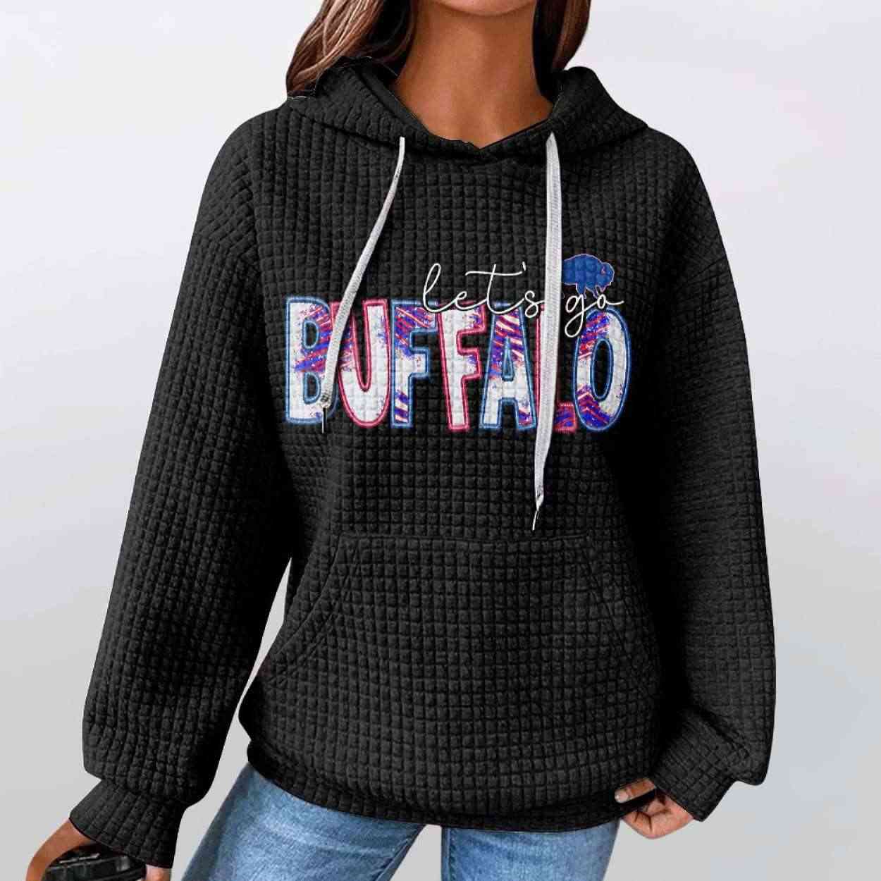 Let’s Go Buffalo Waffle Hoodie Let’s Go Buffalo Waffle Hoodie