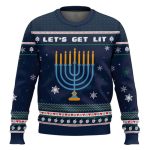 Lit Christmukkah Funny Ugly Christmas Sweater