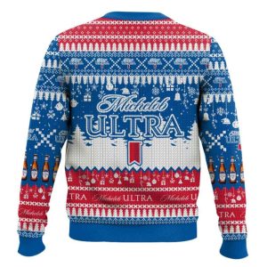 Michelob Ultra American Beer Ugly Christmas Sweater1