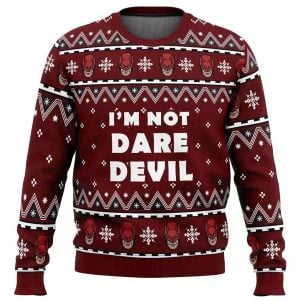 2025 I’m not Daredevil Marvel Ugly Christmas Sweater