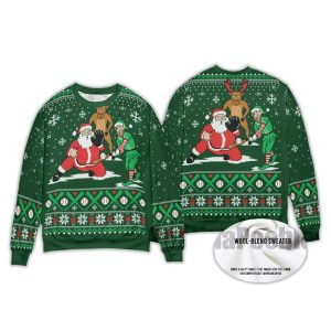 2025 Santa Elf Reindeer Baseball Ugly Chirstmas Sweater 2 Santa Elf Reindeer Baseball Ugly Chirstmas Sweater2