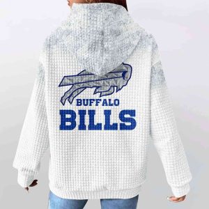 Rivalries Cold Front Buffalo Women Waffle Hoodie4