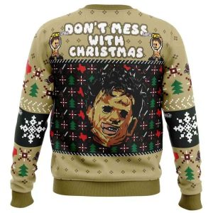 Christmas in Texas Leatherface Ugly Christmas Sweater1