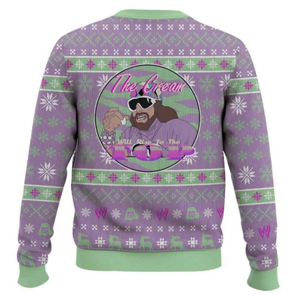 Macho Man The Cream Will Rises To The Top WWE Ugly Christmas Sweater
