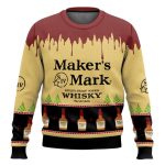 Maker's Mark Whisky Ugly Christmas Sweater