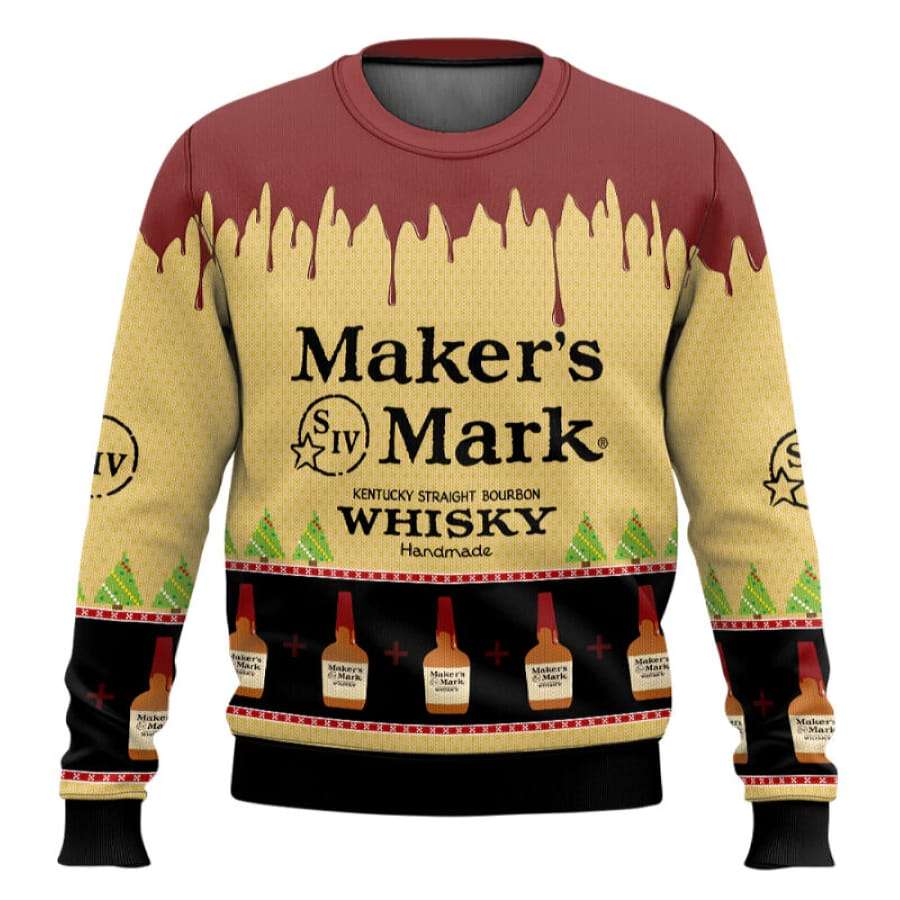 Makers Mark Whisky Ugly Christmas Sweater Maker's Mark Whisky Ugly Christmas Sweater