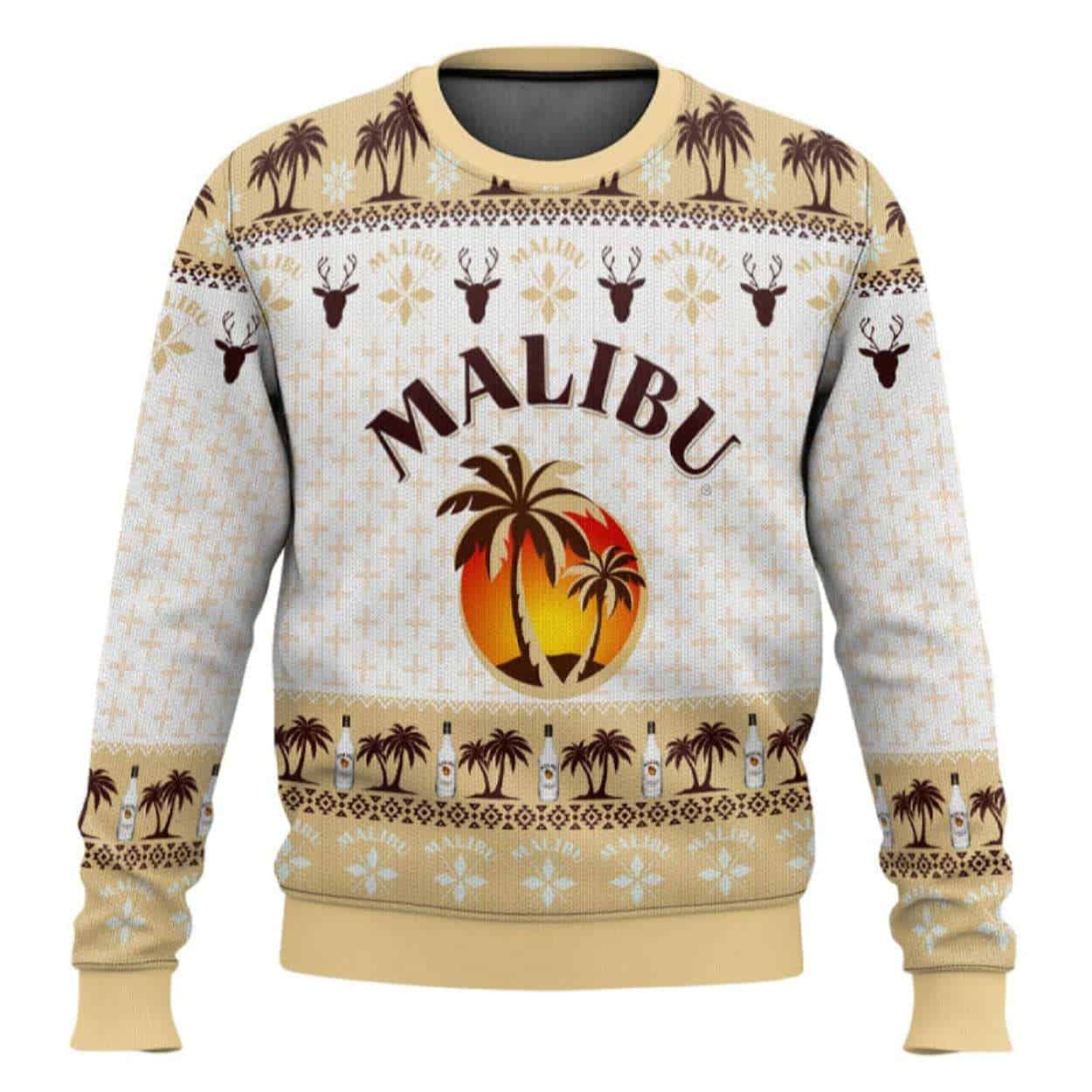 Malibu Rum Ugly Christmas Sweater Malibu Rum Ugly Christmas Sweater