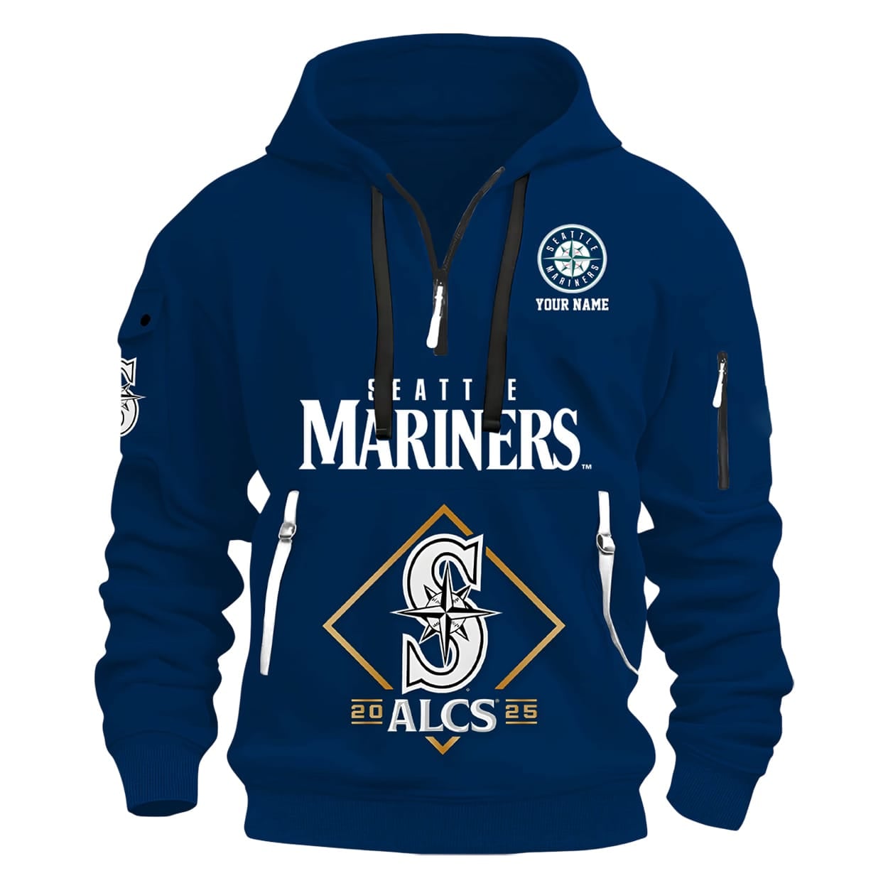 Mariners ALCS 2025 Champions Quarter Zip Hoodie Mariners ALCS 2025 Champions Quarter Zip Hoodie