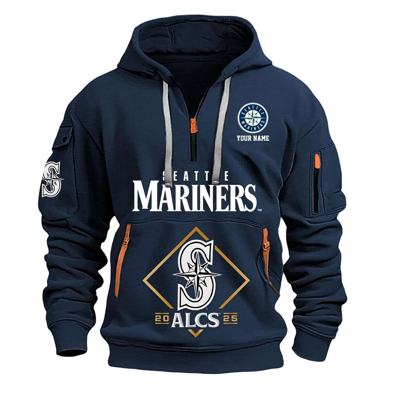 Mariners ALCS 2025 Champions Quarter Zip Hoodie Mariners ALCS 2025 Champions Quarter Zip Hoodie
