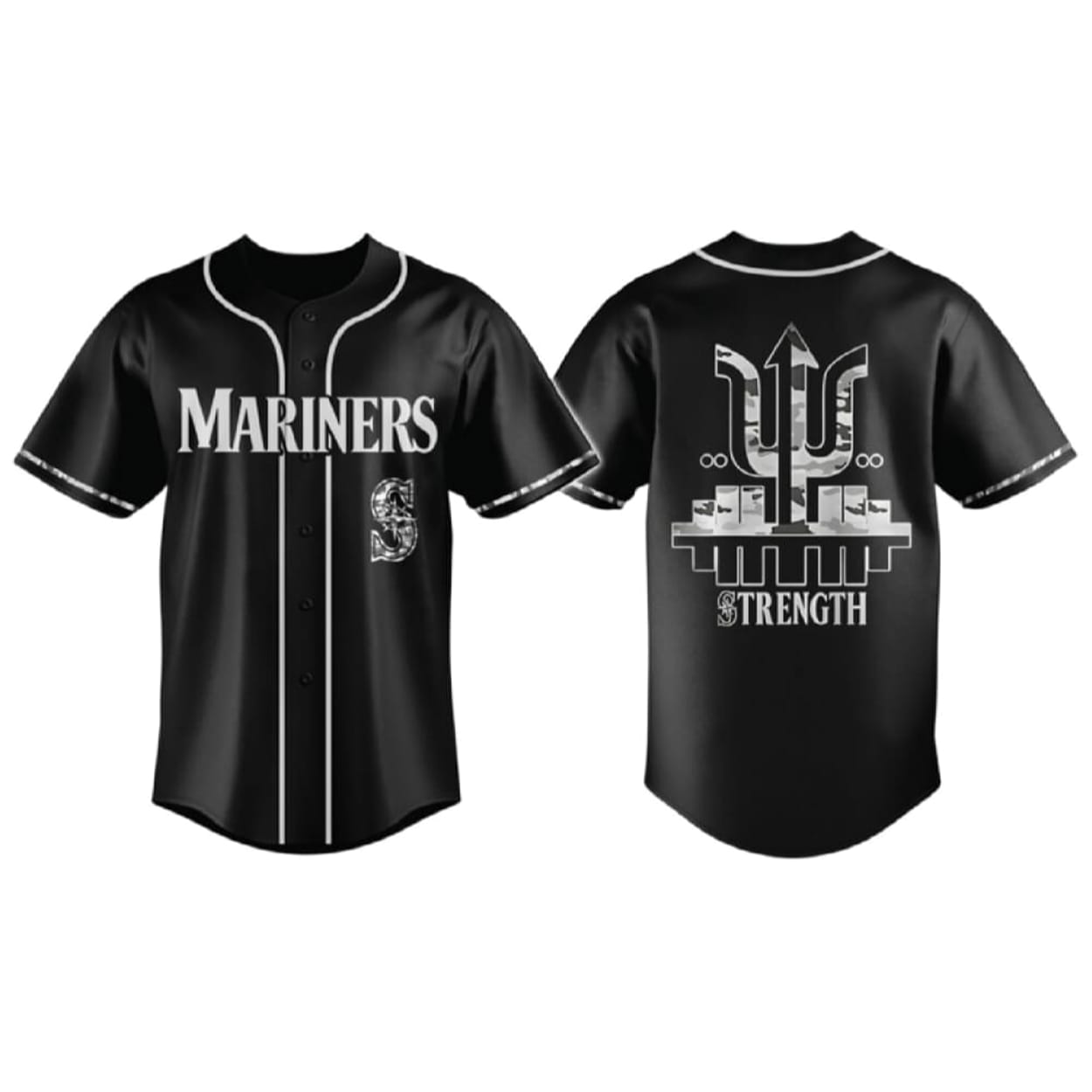 Mariners Trident Strength Camouflage Jersey Mariners Trident Strength Camouflage Jersey
