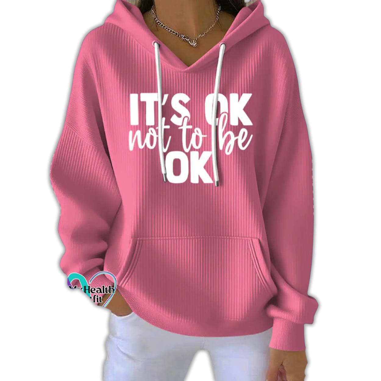 Mental Health Awareness Art Its Ok Not To Be Ok Pit Striped Hoodie Mental Health Awareness Art It's Ok Not To Be Ok Pit Striped Hoodie
