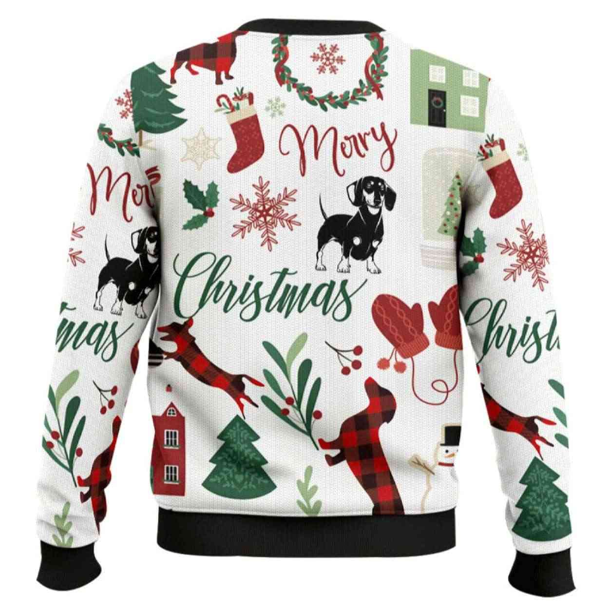 Merry Christmas Dachshund Ugly Christmas Sweater Merry Christmas Dachshund Ugly Christmas Sweater