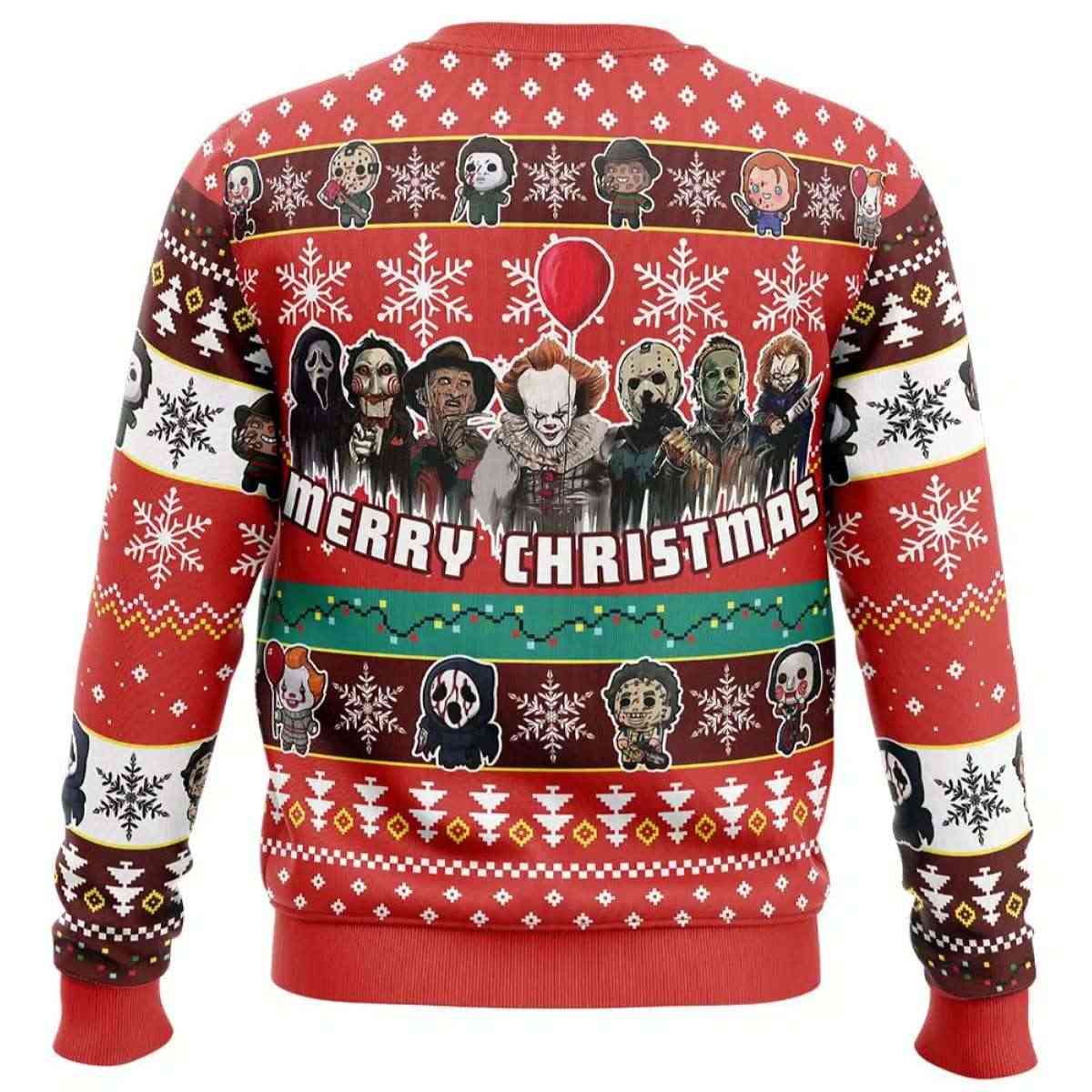 2025 Merry Christmas Nightmares of Halloween Ugly Christmas Sweater 2025 Merry Christmas Nightmares of Halloween Ugly Christmas Sweater