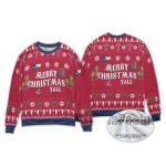 2025 Merry Christmas Y'all Texas Ugly Christmas Sweater