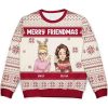 2025 Merry Friendmas Personalized Ugly Christmas Sweater