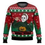 Merry Myers Michael Myers Halloween Ugly Christmas Sweater