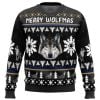 2025 Merry Wolfmas Wolf Ugly Christmas Sweater