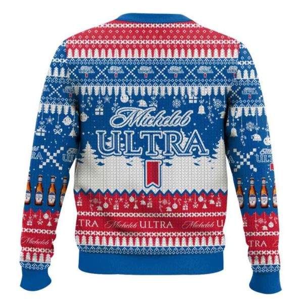 Michelob Ultra American Beer Ugly Christmas Sweater